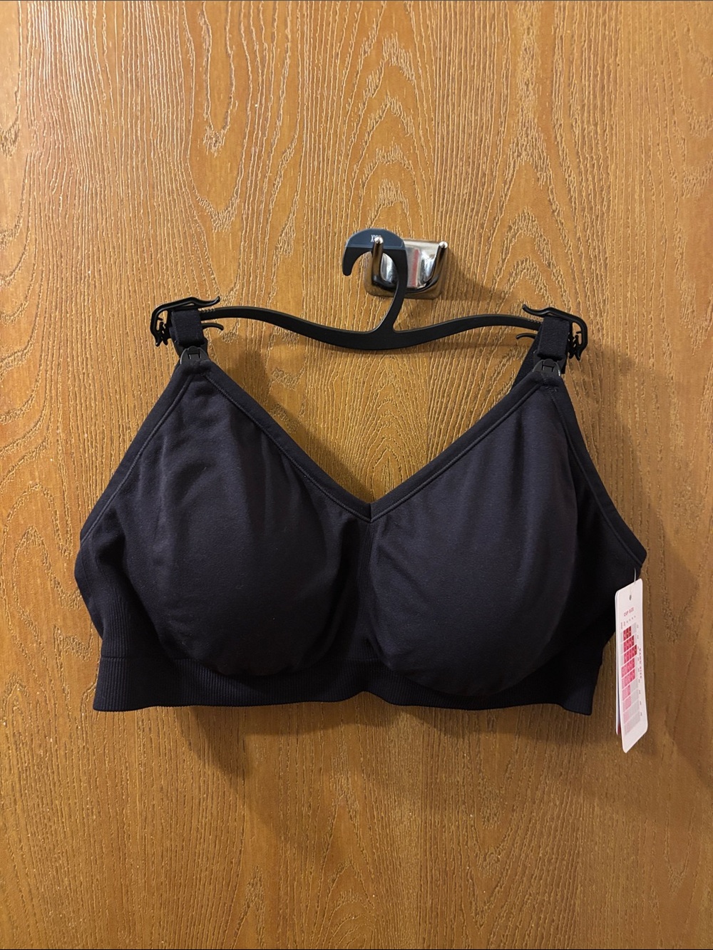 Ingrid & Isabel Black Wireless Nursing Bra-SIZE XXXL-